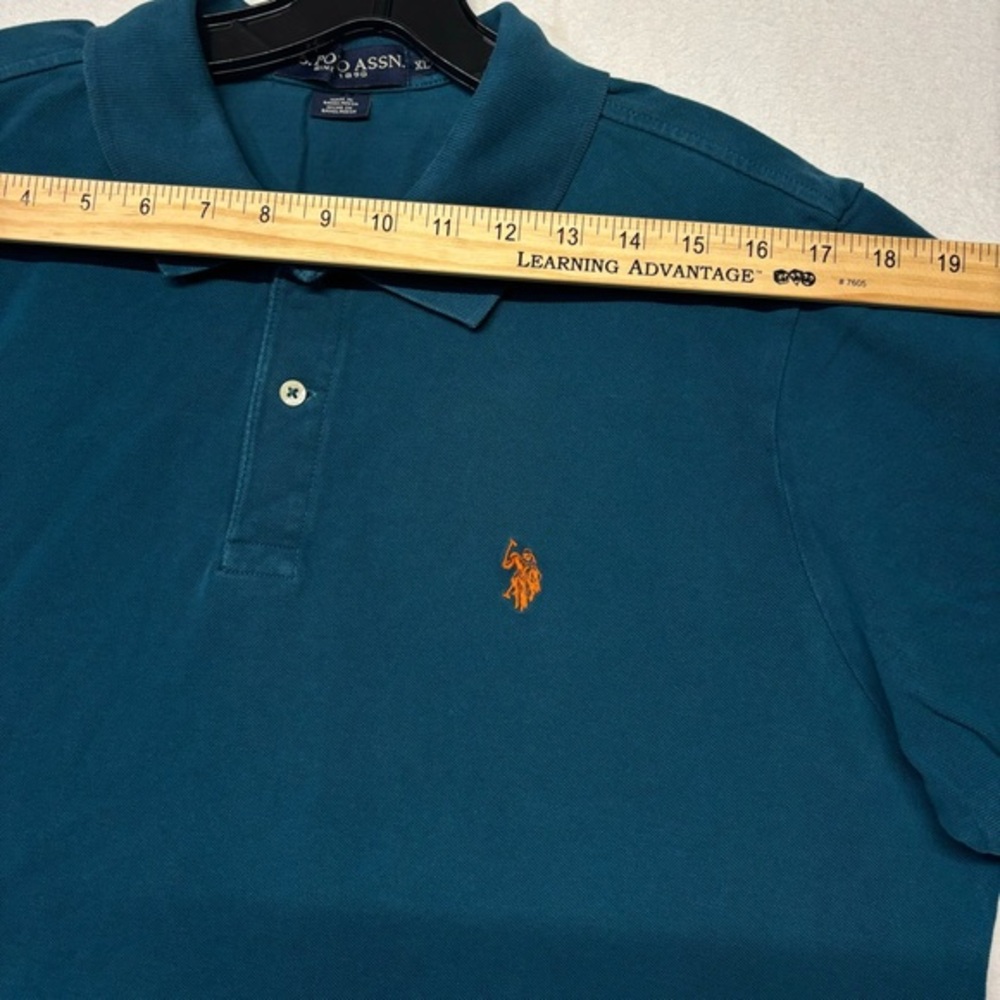 U.S. Polo Assn. Performance Pique Polo Shirt Men's XL Blue - Picture 8 of 9